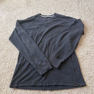 Charcoal Henley Long Sleeve Shirt